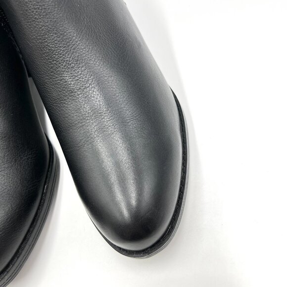 Naturalizer Womens Zarie Black Leather Low Cut Ankle Boots Booties Shooties - Picture 4 of 13